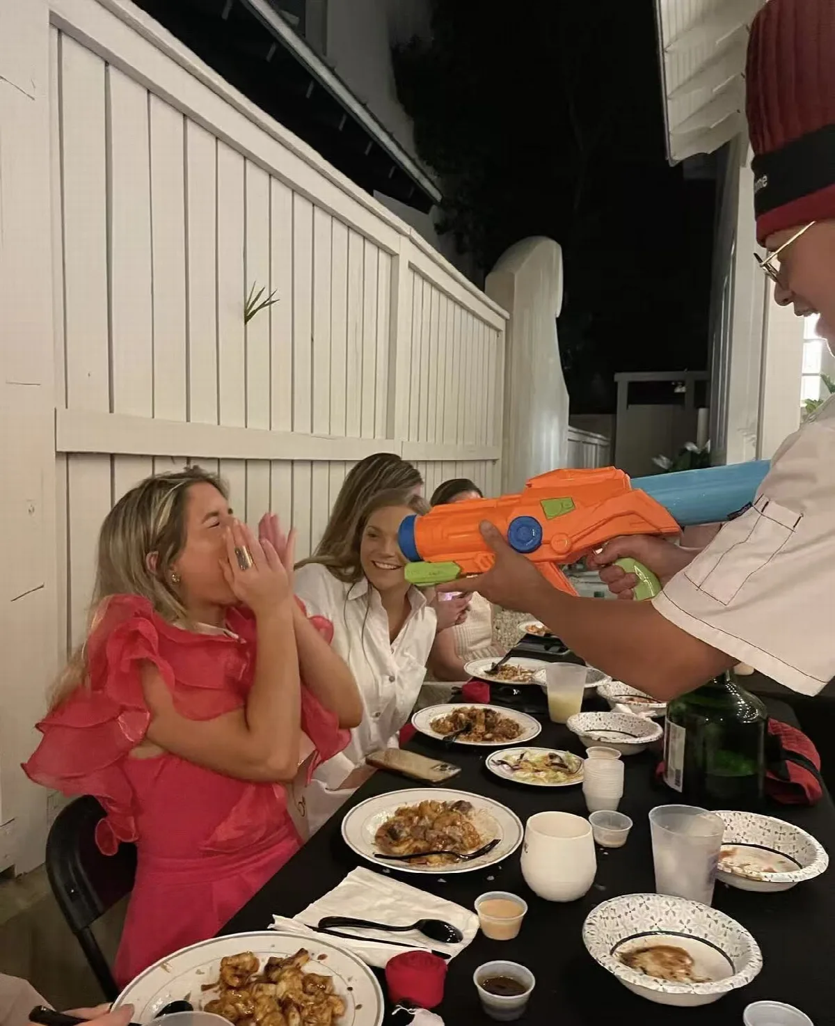 Guests enjoying interactive entertainment during a Tennessee private hibachi-style celebration